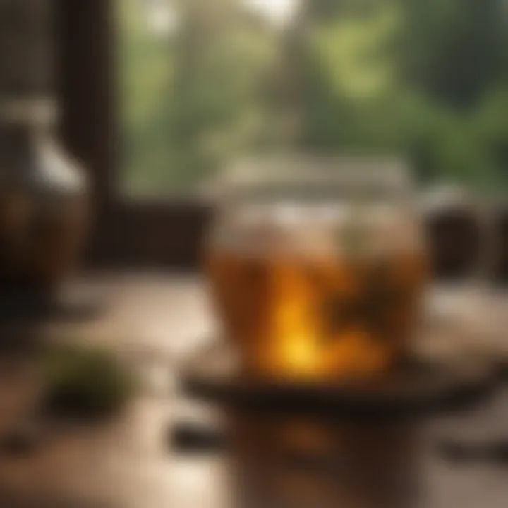 Relaxing Herbal Tea Blend in a Cozy Setting