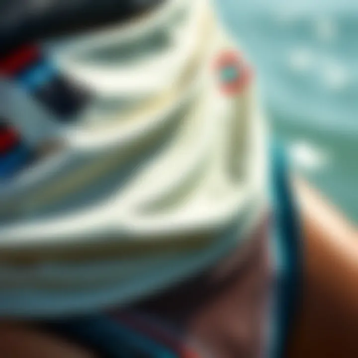 Next-Gen Fabric: Comfort and Durability Close-up of advanced fabric technology used in Rip Curl swimsuits, emphasizing durability and comfort.