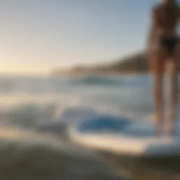 Roxy Towel on Surfboard