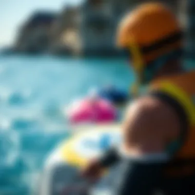 Safety gear for using water toys in water sports