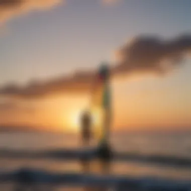 Windsurfing at Sunset in Sant'Antioco