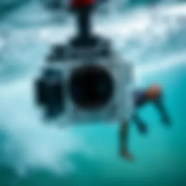 Advanced underwater camera showcasing robust waterproof design