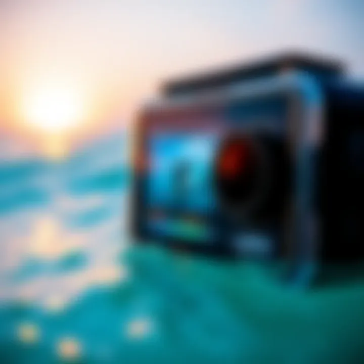 User-friendly camera interface displayed on a touchscreen