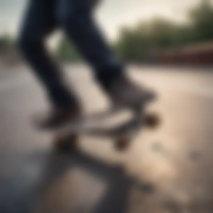 Braille Skateboarder Perfecting Tricks