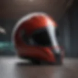 Sleek Helmet with Aerodynamic Design