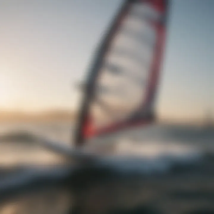 Sleek Windsurf Sail in Action