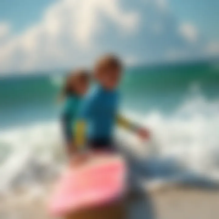 Nurturing Talent at Local Surf Schools Young surfers learning at a local surf school