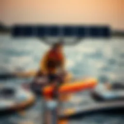Solar-powered watersport equipment