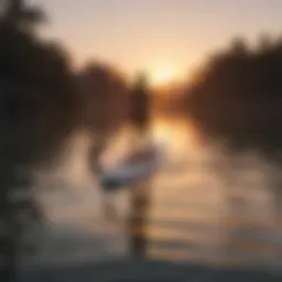 Sunset Paddleboarding Reflections