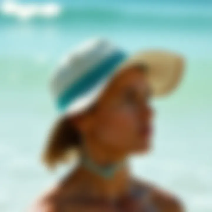 An eco-friendly surf hat made from sustainable materials