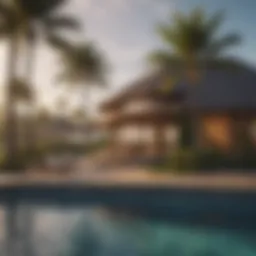 Stunning ocean view from a luxury surf resort