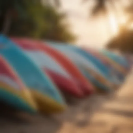 Surfboards on Tropical Beach