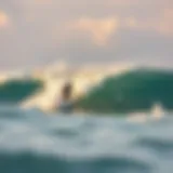 Surfing waves in Cartagena