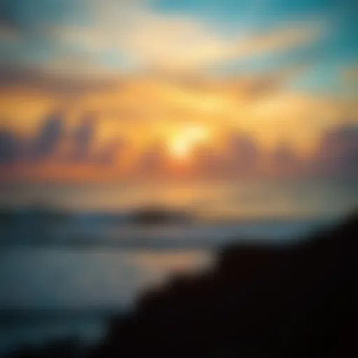 Sunset Over the Pacific in Dominical A breathtaking sunset view over the Pacific Ocean in Dominical