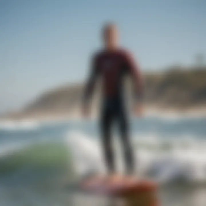 Local surf culture scene at Lower Trestles with boards and surfers preparing to hit the waves