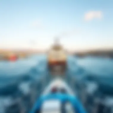 Ferry Arriving at Tarifa A scenic view of the ferry approaching the Tarifa harbor