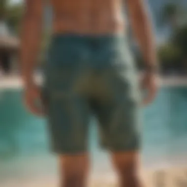 Exploring Board Shorts Online Shopping Online shopping experience for board shorts on a laptop