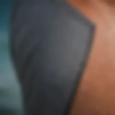 Premium Fabric Details of Board Shorts Close-up of high-quality fabric used in board shorts