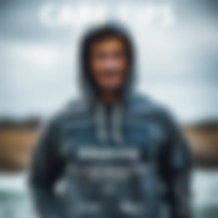 Care Tips for the Billabong Grey Hoodie Care tips displayed visually for maintaining the Billabong grey hoodie