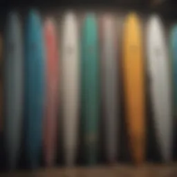 A vibrant surf shop showcasing a variety of surfboards and accessories