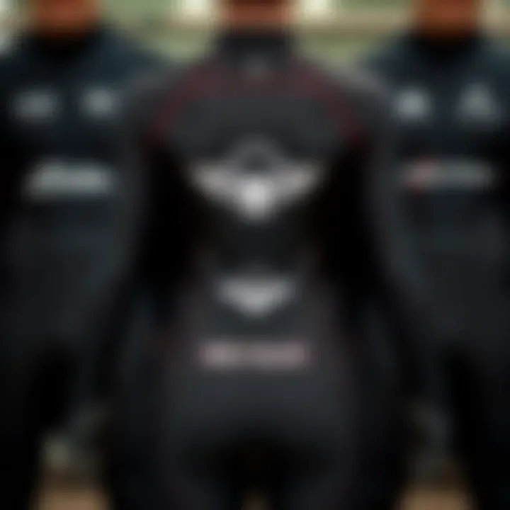 Leading Brands in Front Zip Wetsuits A collection of top wetsuit brands displayed with their logos