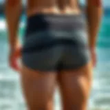 Cutaway View of Seamless Boardshorts Cutaway view of seamless boardshorts highlighting innovative stitching