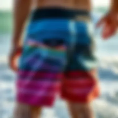 Material Comparison of Boardshort Technology Material comparison showcasing advancements in boardshort technology