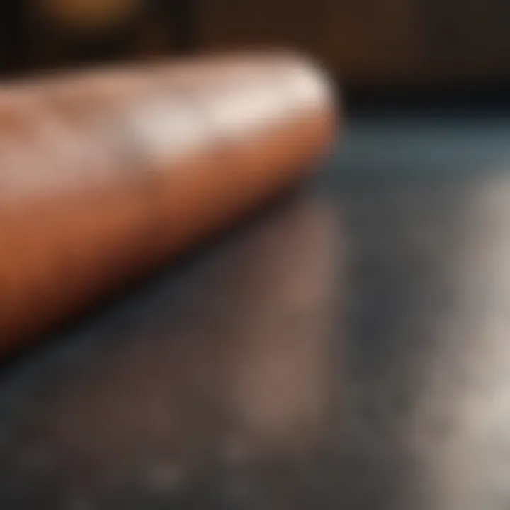 A close-up of a yoga mat and essential equipment for yoga practice