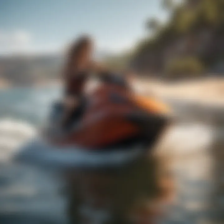 A serene watersport scene highlighting user experiences