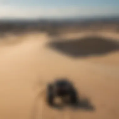 Panoramic view of the stunning natural beauty surrounding sandboarding area