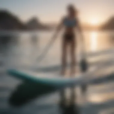 Paddleboarding Elegance in Motion