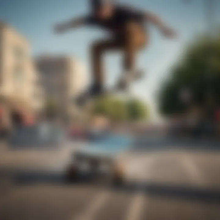 Top skateboarder executing a flawless vert maneuver