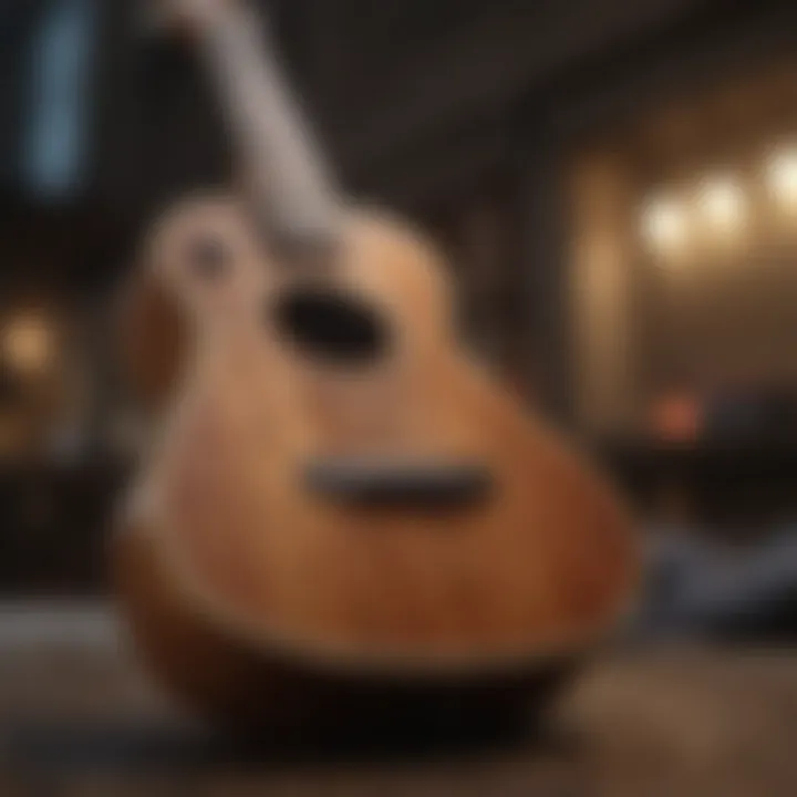 Tenor ukulele highlighting its enlarged body for deeper sound projection