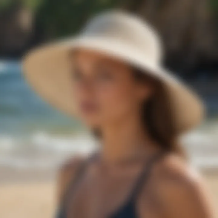 Surf Hat with Wide Brim for Enhanced Sun Coverage