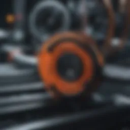 Detailed view of a high-performance line winding system