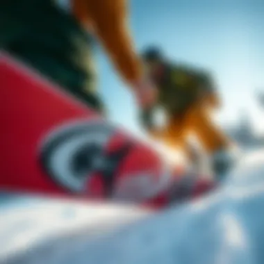 Enhanced Grip with Amazon Stomp Pad Snowboarder demonstrating grip on a stomp pad