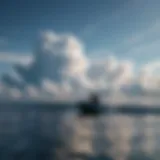 Diverse types of clouds in a clear blue sky