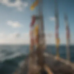 A collection of various marine signal flags displayed together