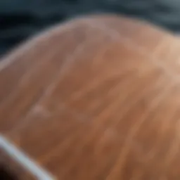 A close-up view of Nobile board's intricate design features showcasing craftsmanship