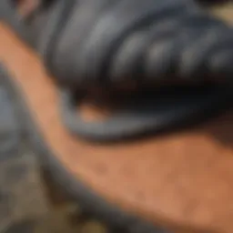 Close-up view of the cushioning technology in Reef Cushion Vista sandals