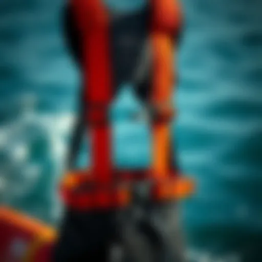 Detailed safety harness size chart for watersports enthusiasts