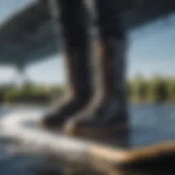 Visual representation of various wakeboard boot sizes.