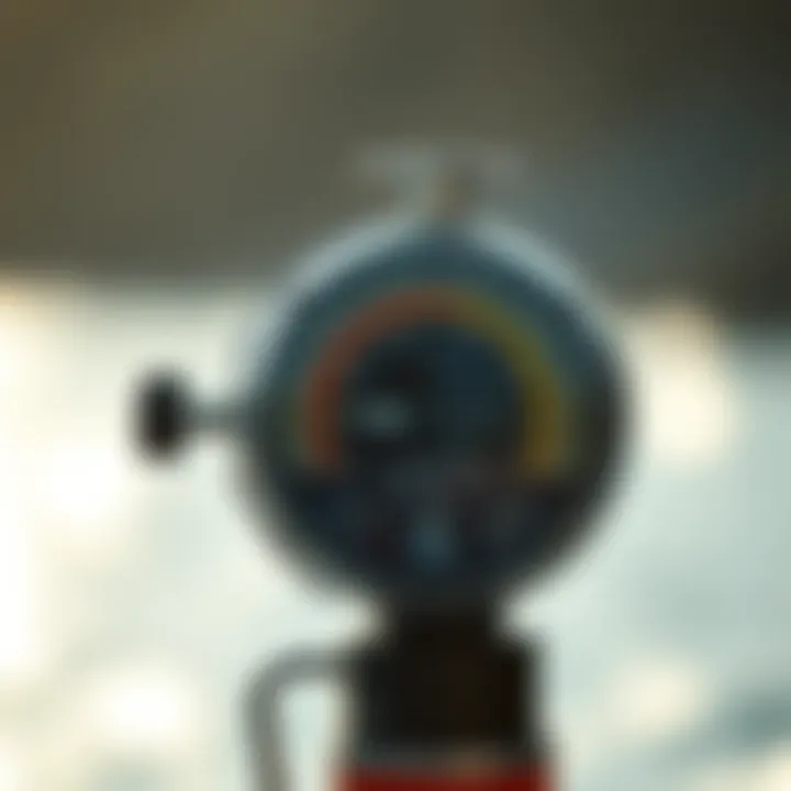 Wind gauge measuring intensity and direction