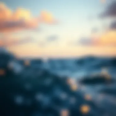 Impact of Wind Patterns on Watersports Illustration of wind patterns affecting watersport activities