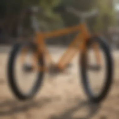 Different designs of surfboard bicycle racks displayed together.