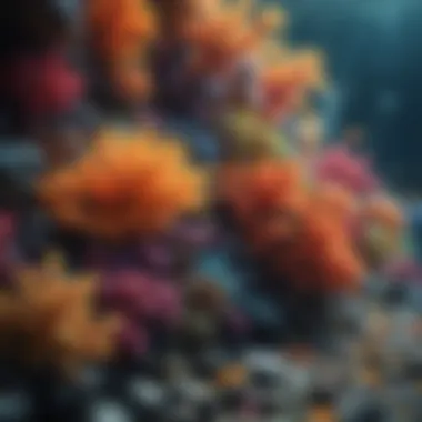 Vibrant Coral Reef Teeming with Colorful Fish