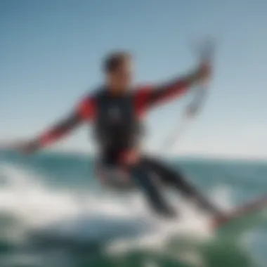 Vibrant Kitesurfing Sail in Motion