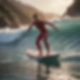 Virtual Surfer Riding the Digital Waves