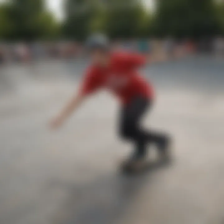 Visually Impaired Skater at Braille Skatepark