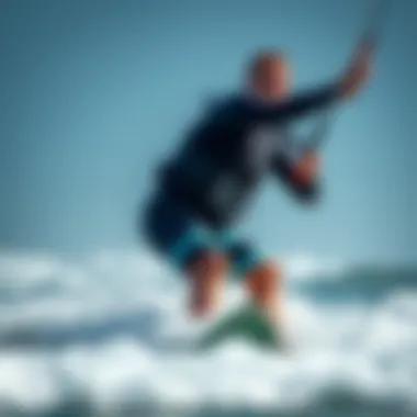 Dynamic Water Sports Experience with Waist-Wrap Leash Dynamic demonstration of waist-wrap leash in action on the water